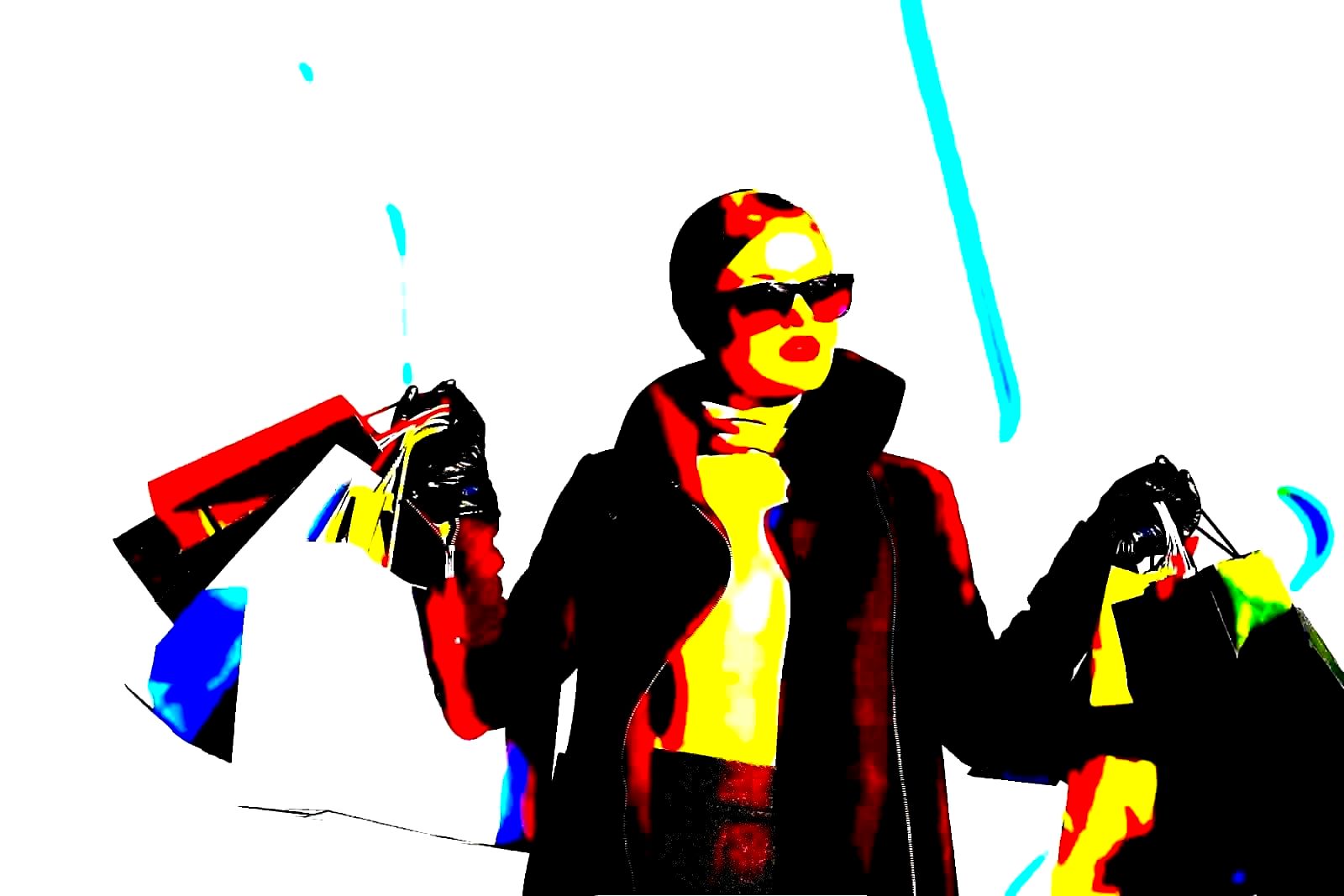 Shoppers reviewing items in a retail store