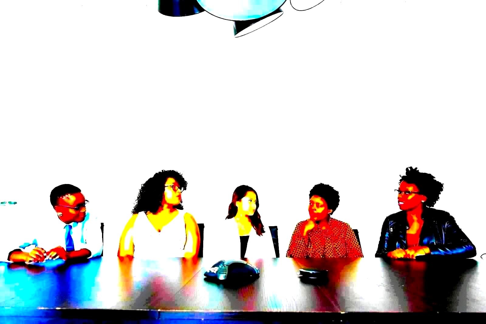 Diverse office team in a workplace setting