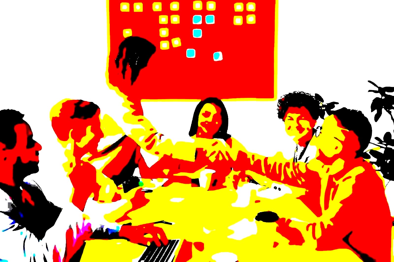Corporate meeting representing stakeholder pressure dynamics