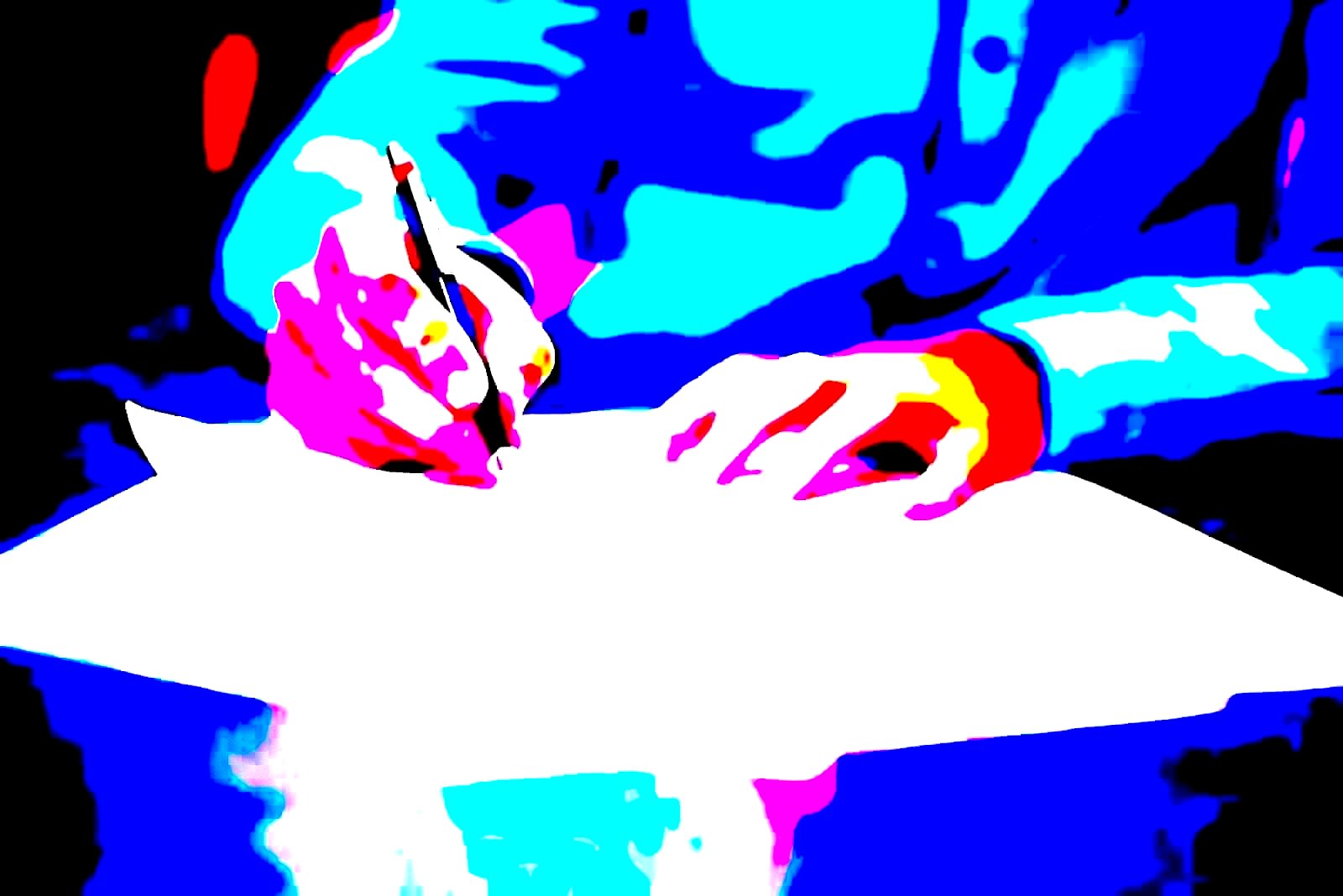 Legal document and terms of service on a desk with reading glasses